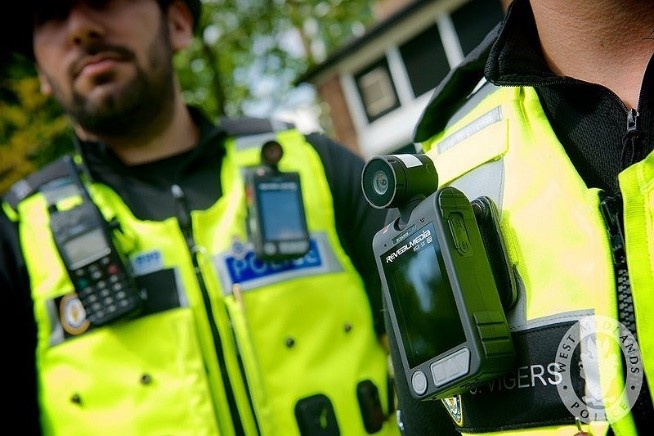 Community Police officers in yellow hi-vis