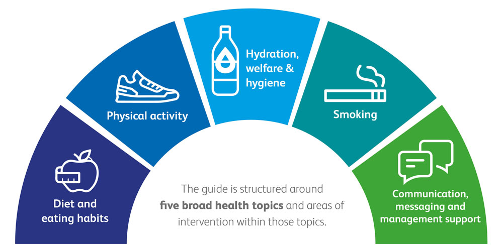 Actions that organisations can take to improve the capability, motivation and opportunity for healthy decision-making diagram