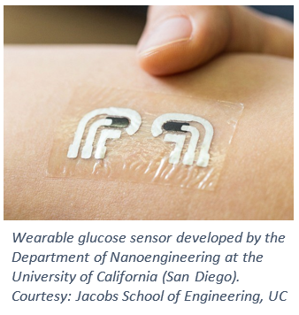 Wearable glucose sensor