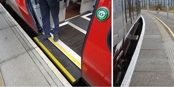 Step gap at the platform train interface