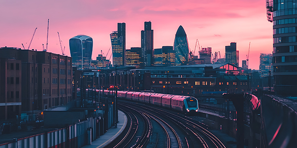 train-leaving-london-at-dusk