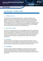 March 2026 System Safety Risk Group Key Messages