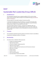Sustainable Rail Leadership Group remit 1