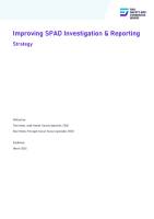 Front cover: Strategy for improving SPAD investigation and reporting
