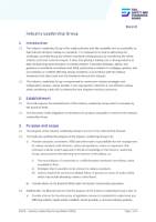 Front cover: Industry Leadership Group - Remit